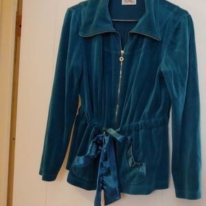 Vintage cotton teal jacket
